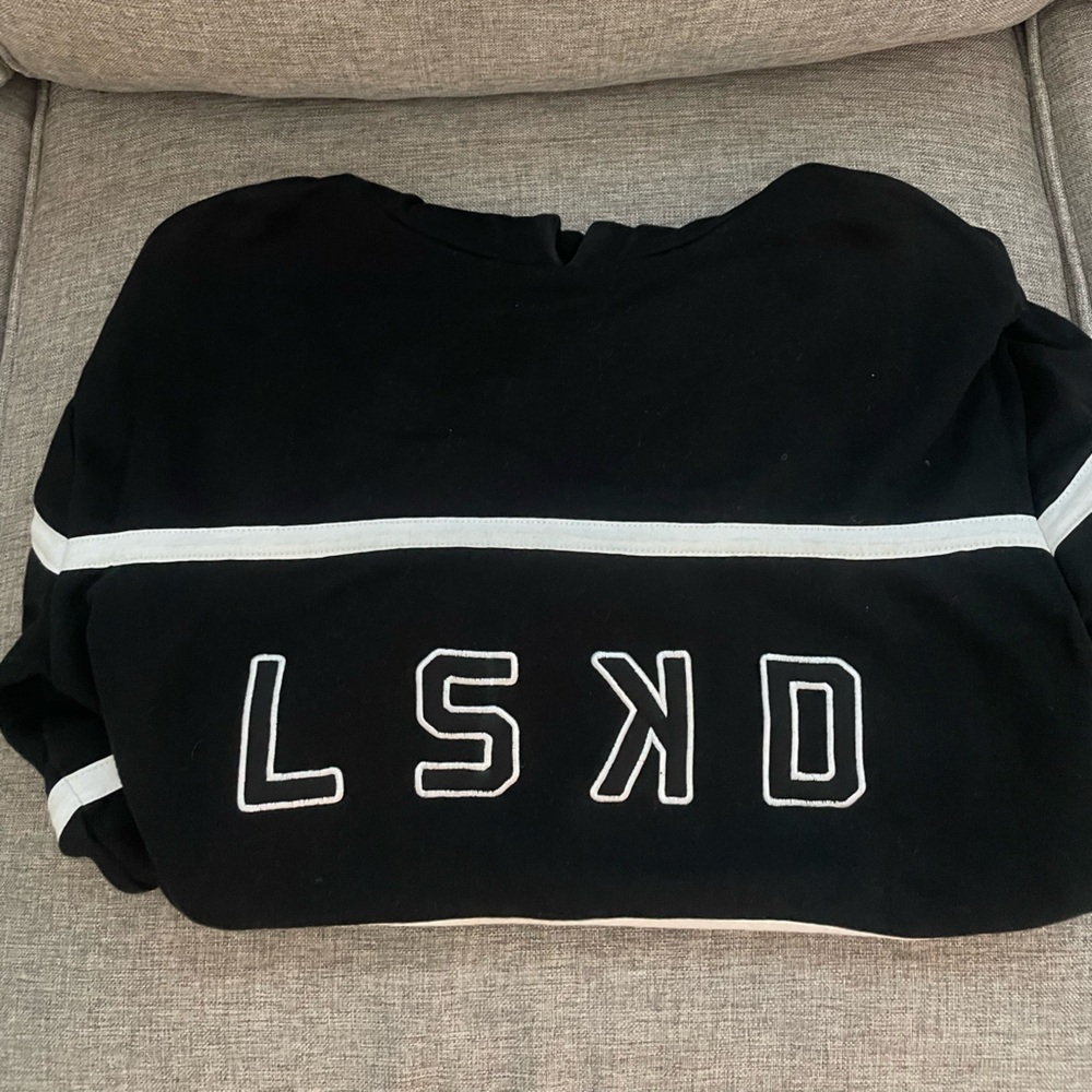 LSKD Black and White Stripe Sweatshirt